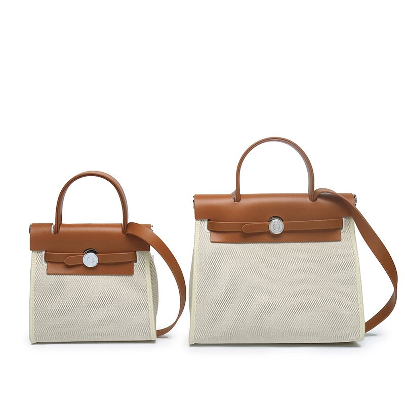 Leather Kelly Style Tote Bag - Image 4