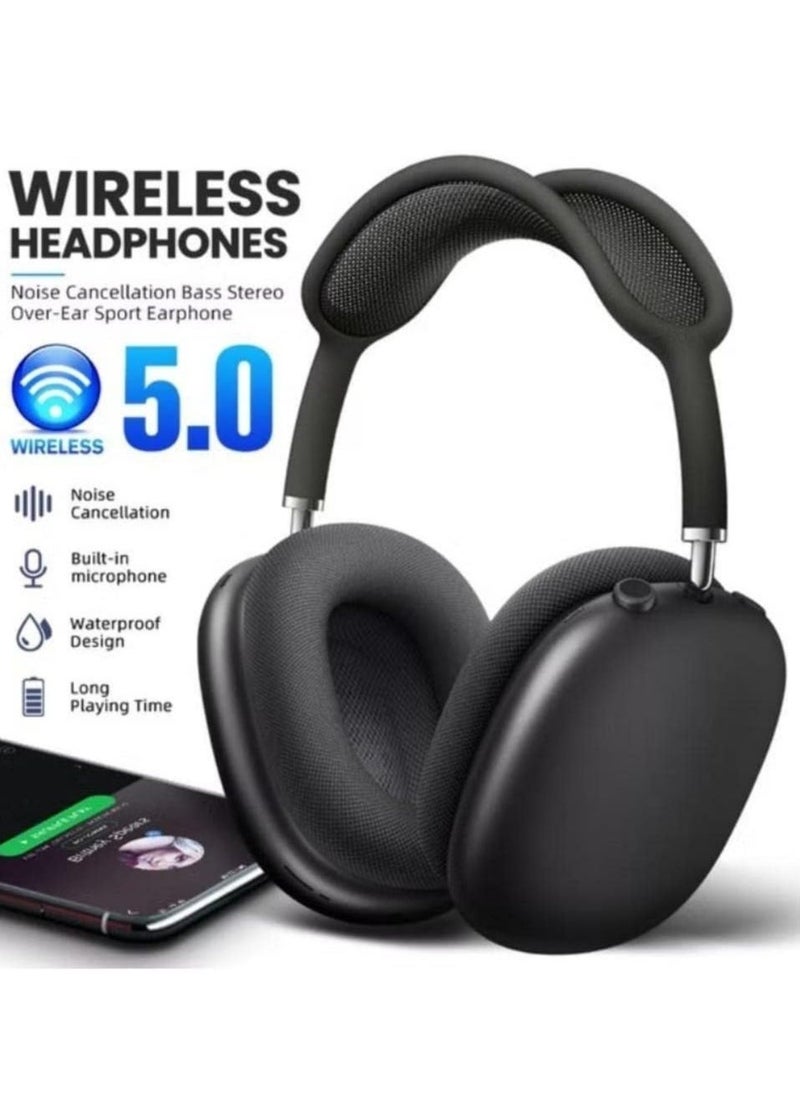 JAJEEK "NEW P9 Bluetooth Wireless Headset – Over-Ear Headphones with Mic" - Image 4