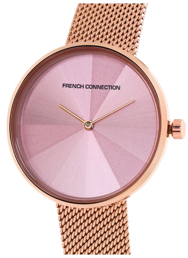 French Connection French Connection Women's Analog Watch Rose Gold Strap  - Image 2