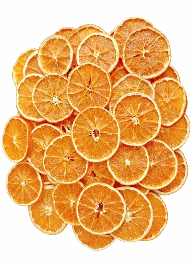 Pextian 50Pcs Dried Orange Slices for Crafts, 4-5cm Natural Dehydrated Orange Slice Ornaments for Potpourri Simmering, Wreath Making Supplies Christmas Bowl Filler Decoration - Image 1