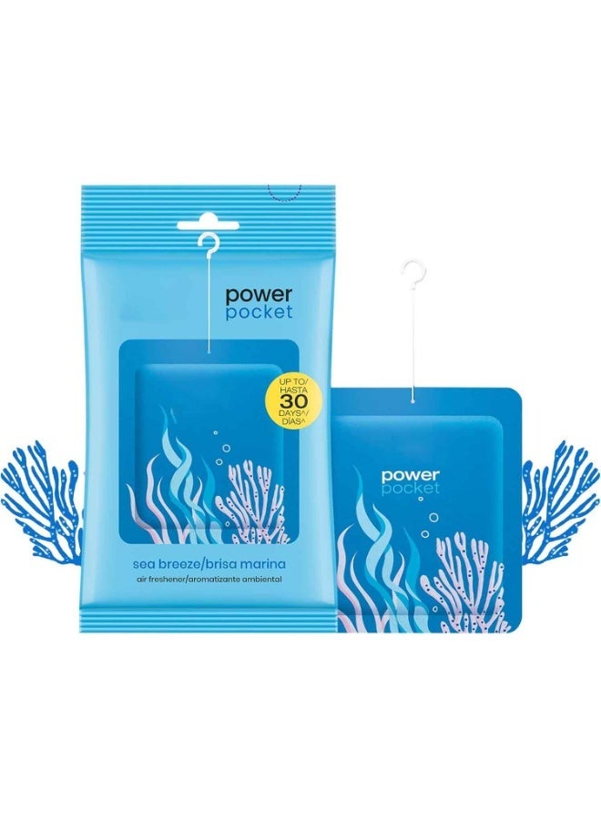 6pcs,Household Air Fresheners,Power Pocket Bathroom Fragrance,Sea Breeze Scent - Image 1