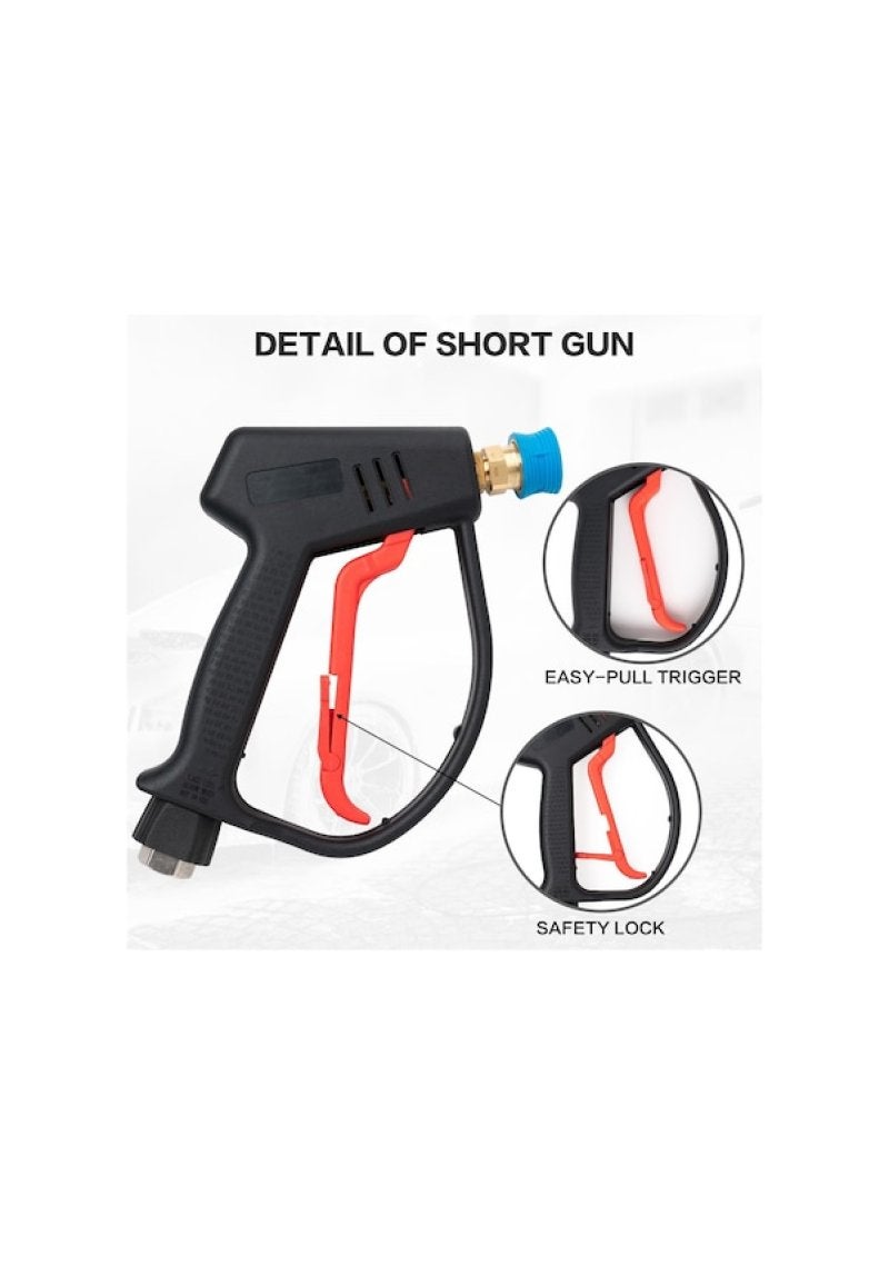 مسدس غسيل الضغط القصير Lgq 5000psi، 5 توصيلات سريعة - Image 5