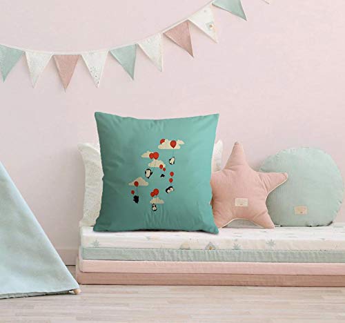 The Purple Tree Soft Cotton Linen Cushions for Kids and Baby (16x16 inch) -1 pc, Baby Cushion, Kids Cushion PC00005 - Image 2