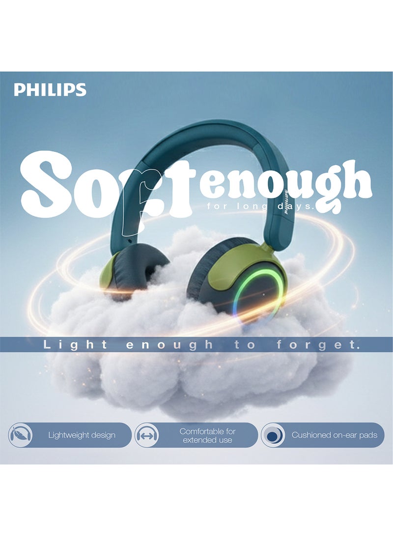 Philips TAK4200CT Kids On-Ear Wired Headphones – Safe Volume-Limiting Audio, Comfortable Child-Friendly Design Coral /kids colour - Image 4
