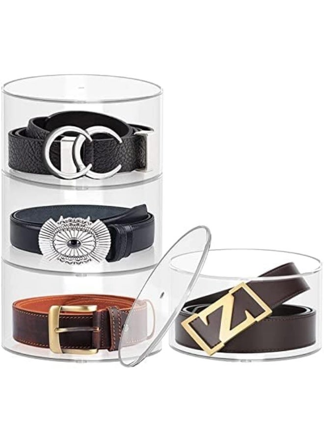Belt Organizer, Acrylic 3 Layers Belt Case Storage Holder and Display for Accessories like Jewelry, Watch, Bracelets - Image 1