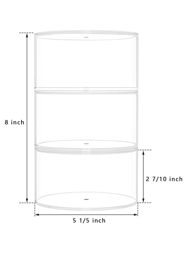 Belt Organizer, Acrylic 3 Layers Belt Case Storage Holder and Display for Accessories like Jewelry, Watch, Bracelets - Image 3