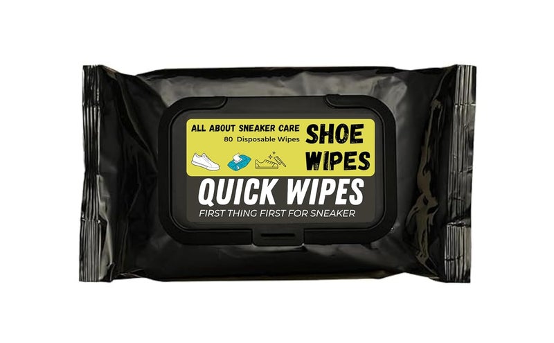 CAPSEA Sneaker & Shoe Cleaner Wipes - 1 Packs of 80 - Portable Sneakers Cleaner Shoe Wipes Quickly Remove Dirt & Stains - These Disposable Shoe Cleaning Wipes Can Be Used On Footwear - Image 1