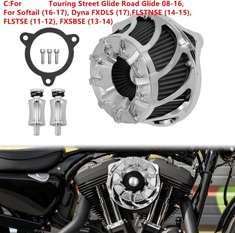 Wivplex CNC Motorcycle Air Filter for Harley Models - Image 2