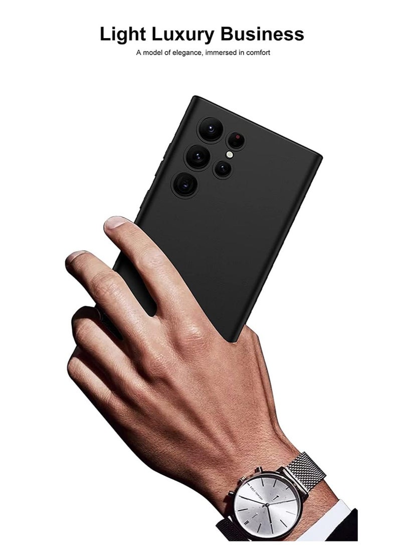 ELTRAZONE ELTERAZONE Compatible for S22 Ultra Case, Skin Touch Silicone Gel Rubber, Soft, Sleek Protection, Slim Fit Full Body Shockproof Protective Phone Cover for Samsung Galaxy S22 Ultra (6.8 Inch) (Green) - Image 2