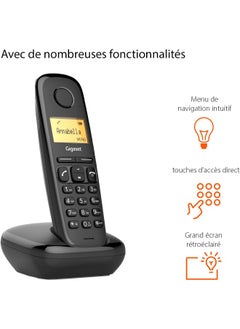 Gigaset Gigaset A270 Cordless Phone HDSP Technology, 18Hrs Talk Time, 200Hrs Standby, 300M Outdoor Range Landline Phone, German Made for Home & Office  - Image 3