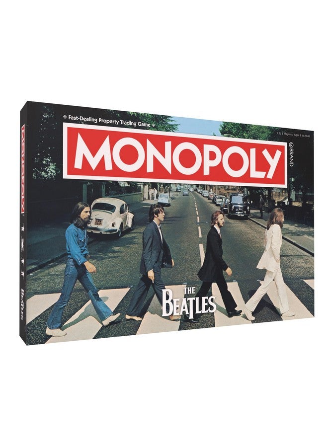 USA أوبولي Monopoly: The Beatles، العب بدور Rocky Raccoon، وMaxwell's Silver Hammer، وI Am The Walrus والمزيد، لعبة تجميعية مرخصة رسميًا استنادًا إلى The Beatles Rock Band لعدد يتراوح من 2 إلى 6 لاعبين - Image 1