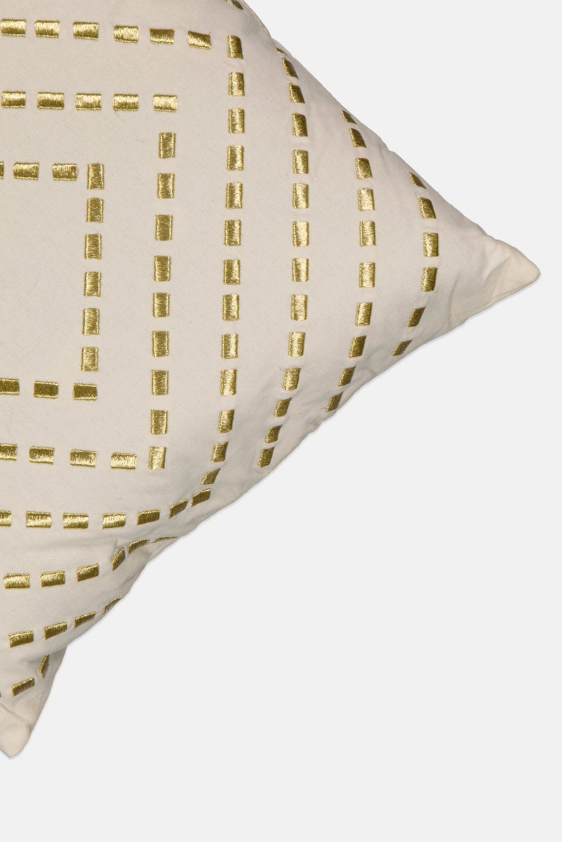 VCNY Home Metallic Decoration Cushion 46 x 48 cm, Off White - Image 3