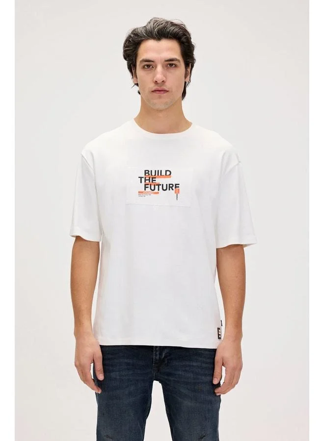 Bad Bear Moreno White Men's Printed T‑shirt.
