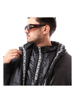 Andora Thermoplastic Fly Zipper Hooded Pump Jacket_Black  - Image 5