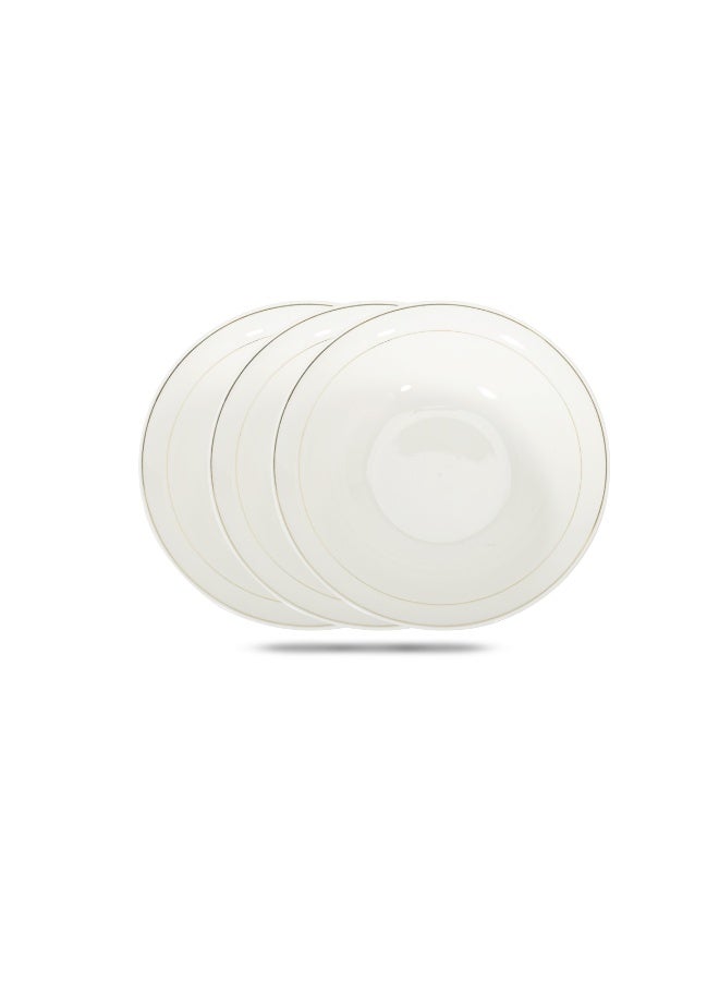 Classy Bright Porcelain 3PCS Serving Bowl Set 9 Inch Dining & Food Serving Bowls HW3880