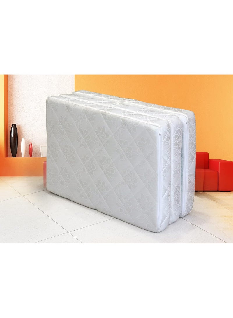 COMFY TRI FOLDING PORTABLE WHITE SINGLE MATTRESS 11 - Image 3
