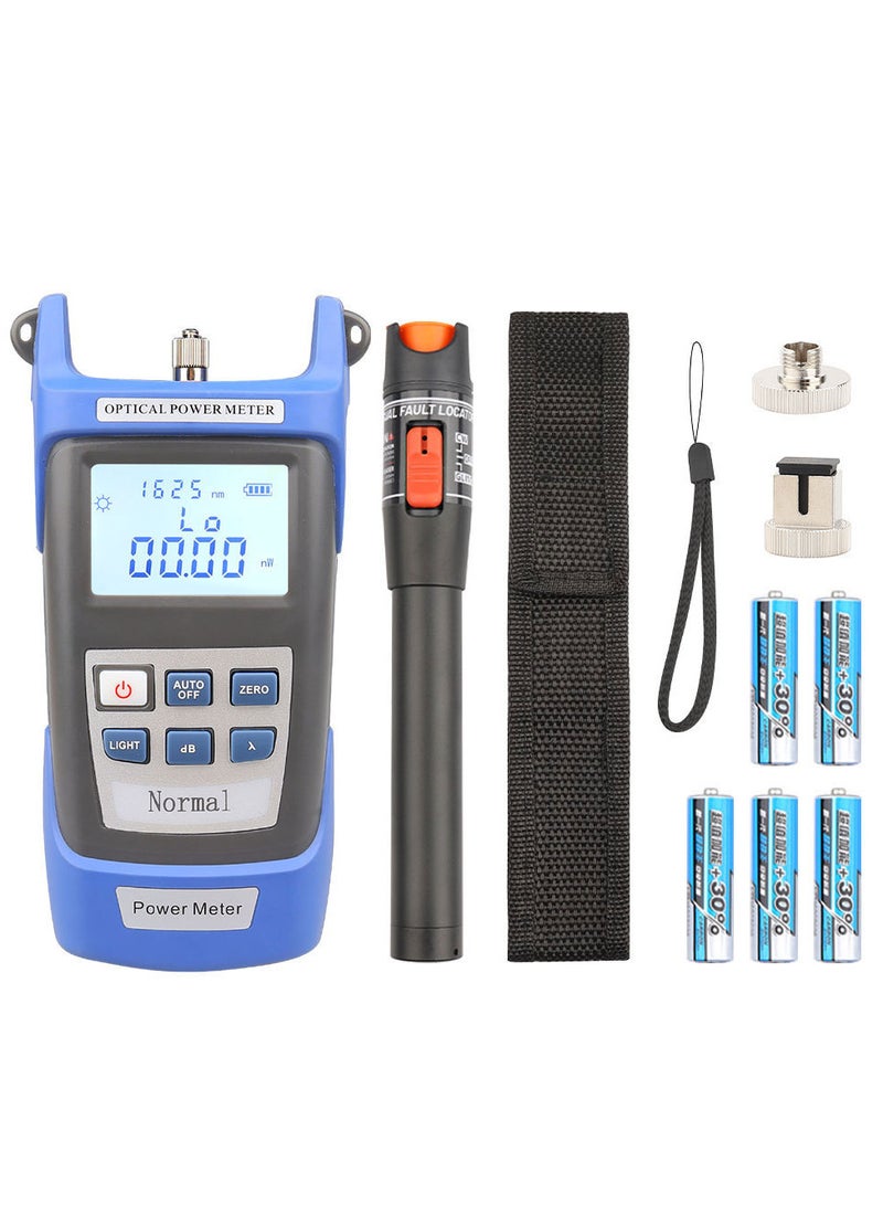 Optical Fiber Tool Kit Optical Power Meter Handheld 10mW Optical Fiber Tester Portable Pen Type Red Light Visual Fault Locator Fiber Test Pen - Image 1