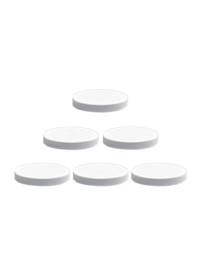 CLEARVIEW CONTAINERS 110/400 Plastic Replacement Lids | Gallon Jar w/Leak Proof Liner | For Large Glass or Plastic Wide Mouth Jar | Made in the U.S.A.| Food-Grade Storage Caps for Canning Jars (6) - Image 1