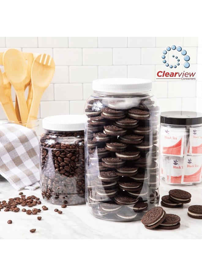 CLEARVIEW CONTAINERS 110/400 Plastic Replacement Lids | Gallon Jar w/Leak Proof Liner | For Large Glass or Plastic Wide Mouth Jar | Made in the U.S.A.| Food-Grade Storage Caps for Canning Jars (6) - Image 5
