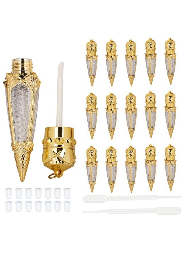 COSIDEA 15Pcs Empty Golden Crown 4Ml Lip Gloss Tubes Empty Lipgloss Tube For Diy Lip Gloss - Image 1
