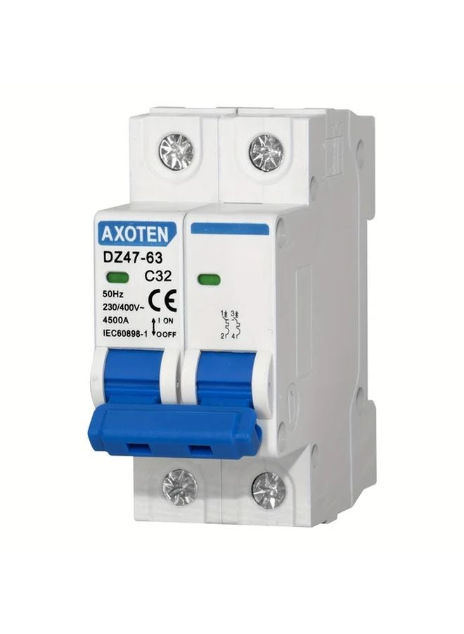 Axoten Compact Air Switch DZ47 2P Micro Circuit Breaker 20A C45 Switch 110V 220V - Image 2