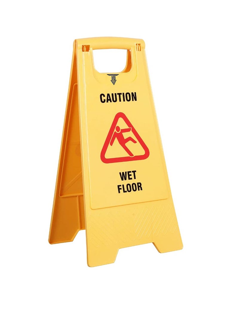 Foldable Caution Wet Floor Signage Board With Magicare All Purpose Liquid Cleaner In 5 Liters Gallon  - Image 2