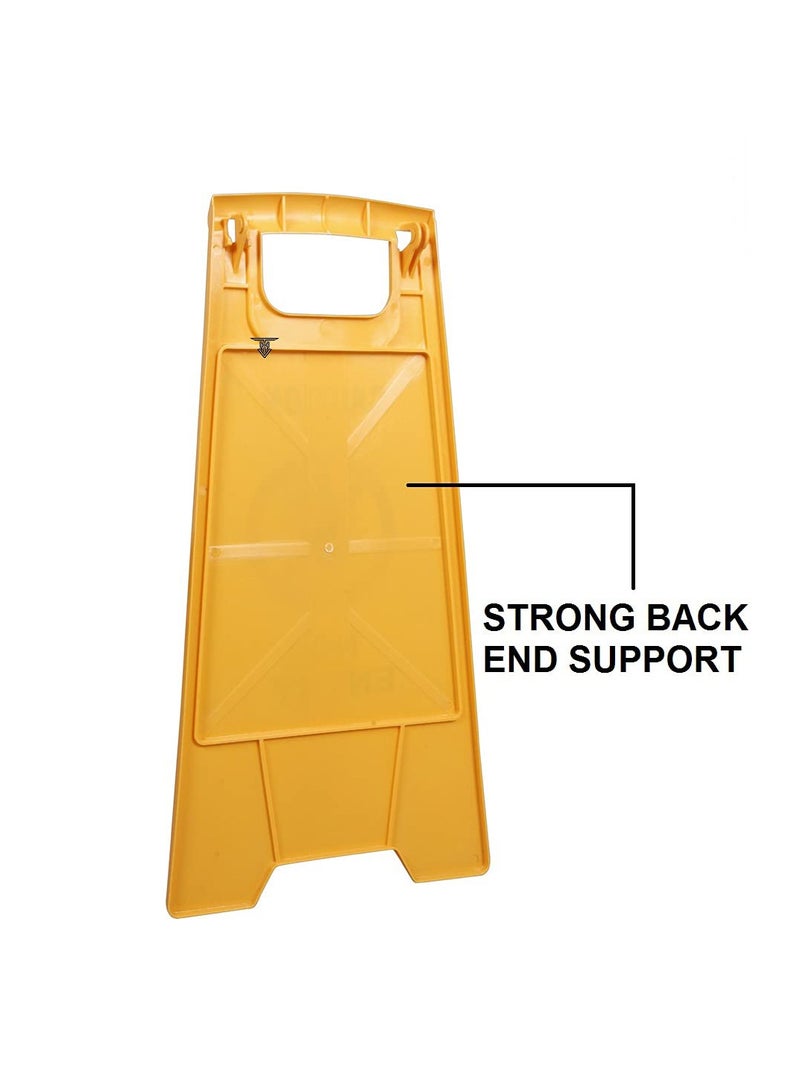 Foldable Caution Wet Floor Signage Board With Magicare All Purpose Liquid Cleaner In 5 Liters Gallon  - Image 4