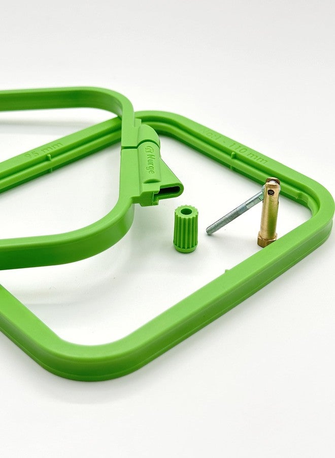 Nurge Green Plastic Square Embroidery Hoop, Cross Stitch Hoops, Punch Needle Hoop No:1 XSmall - Image 3