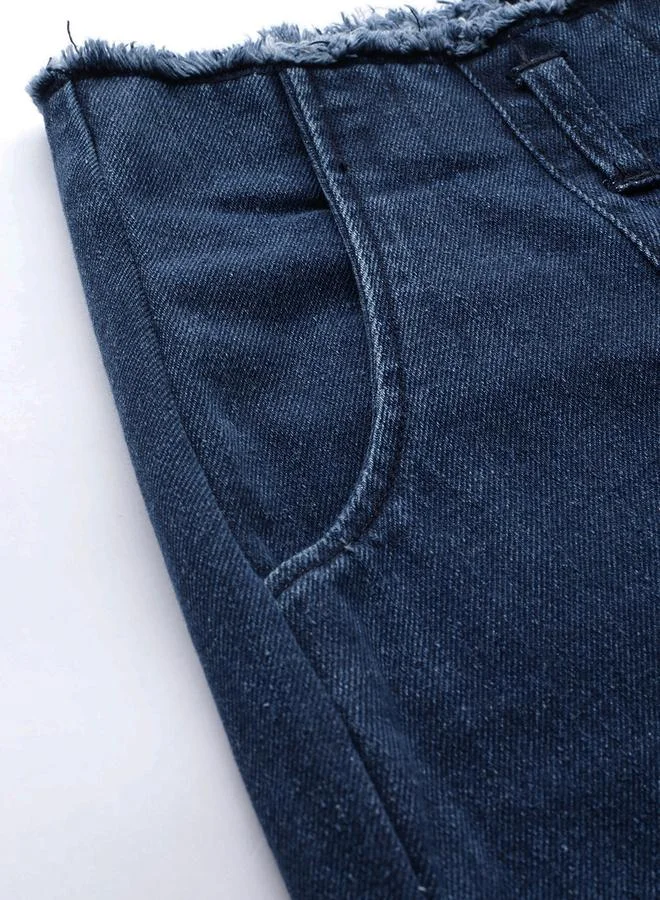 STREET 9 STREET 9 Mid Rise Wide Leg Raw Hem Trousers