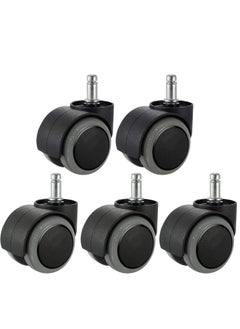 Daytoyz Office Chair Wheels Replacement for IKEA Chairs, 10mm Stem (Set of 5), 2" Heavy Duty Swivel Polyurethane Casters for IKEA Chair Furniture Accessories, Protection for Hardwood Floors Carpet  - Image 1