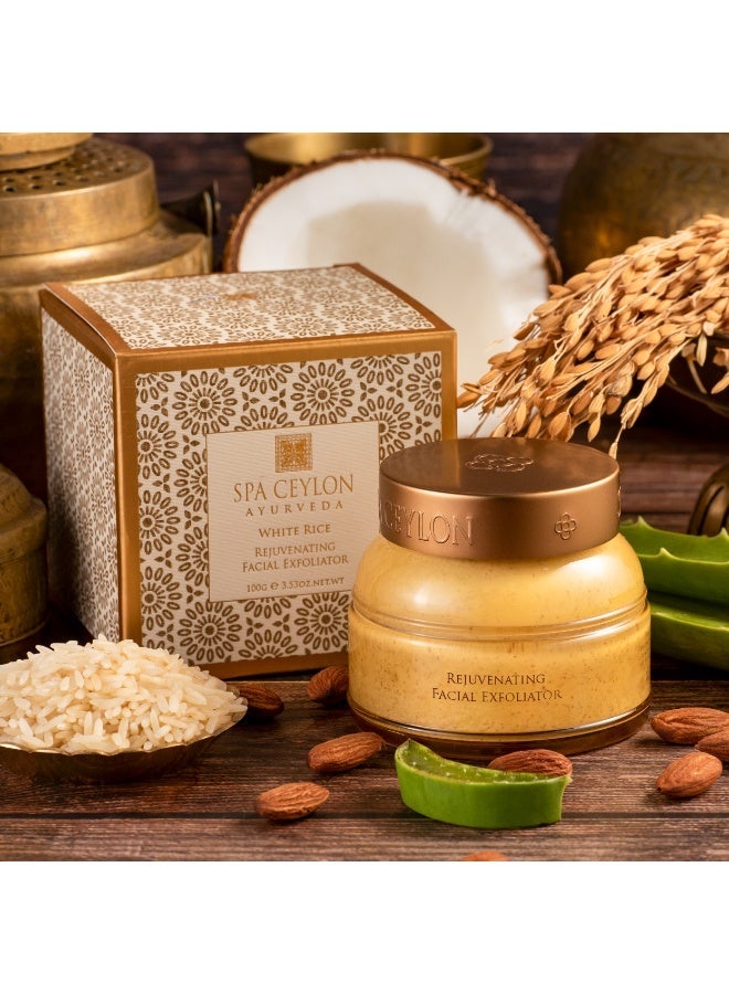 SPA CEYLON White Rice - Rejuvenating Facial Exfoliator | Scrub for dry skin | Gentle face scrub | 100g - Image 2