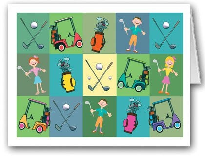Stonehouse Collection | Golf Note Card |10 Boxed Golfing Cards & Envelopes (Standard) - Image 4