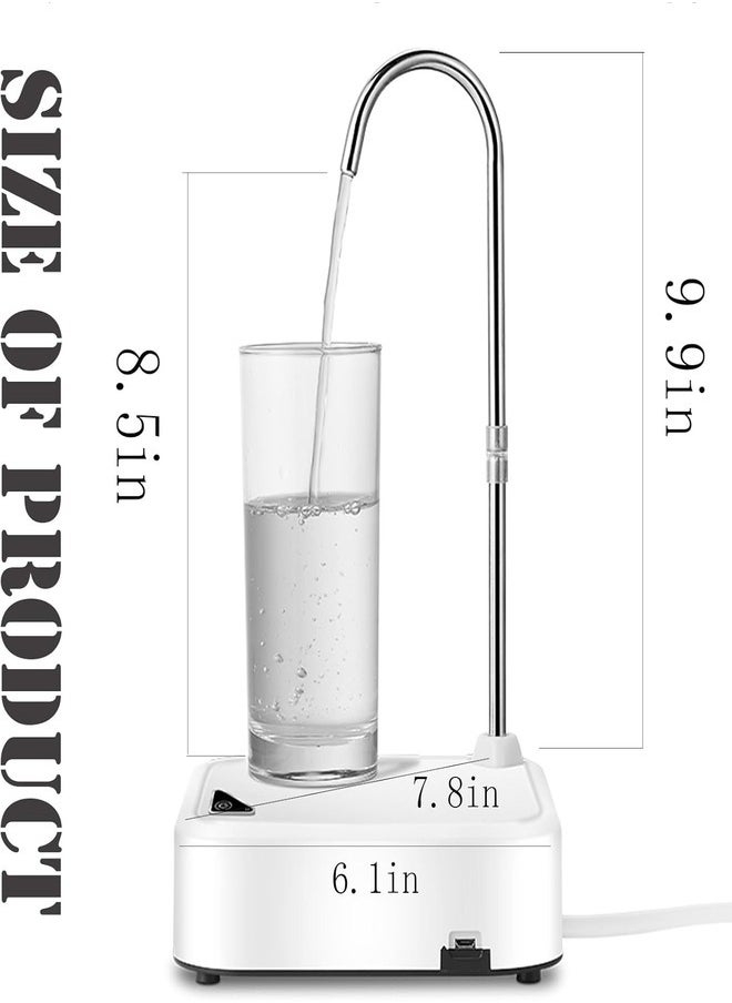 ZEESQUARE - Water Dispenser Pump Electric Water Gallon Pump 1200mah USB Automatic Water Bottle Pump Dispenser - Image 1