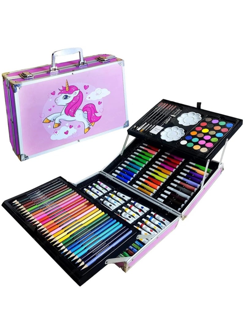 Toy Box Unicorn Deluxe Art Set 145 Pieces Drawing Painting Set for kids - Image 3