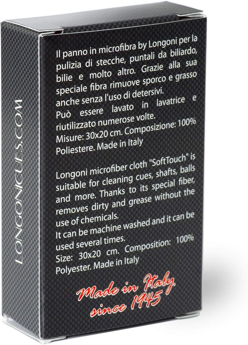 Longoni Billiard Red Touch Ultra Soft Microfiber Cloth for Pool Billiard Cues Balls - Image 2