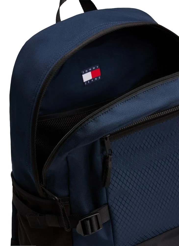 TOMMY JEANS Logo Deatiled Zip Through Backpack