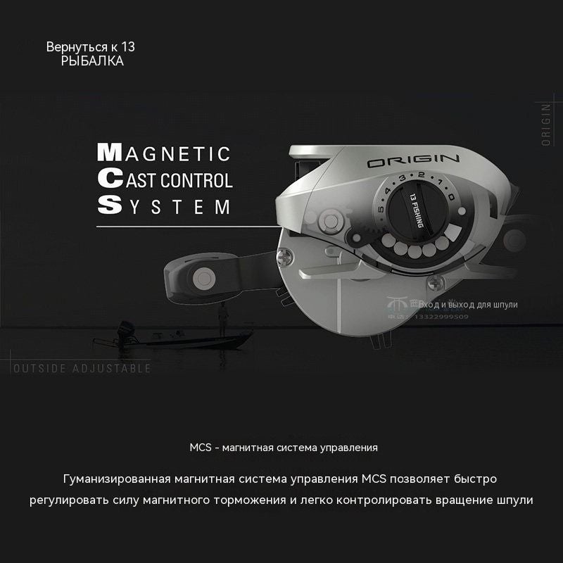 13 Fishing OBO1 7.3:1 Left Handle Baitcasting Reel - Image 2