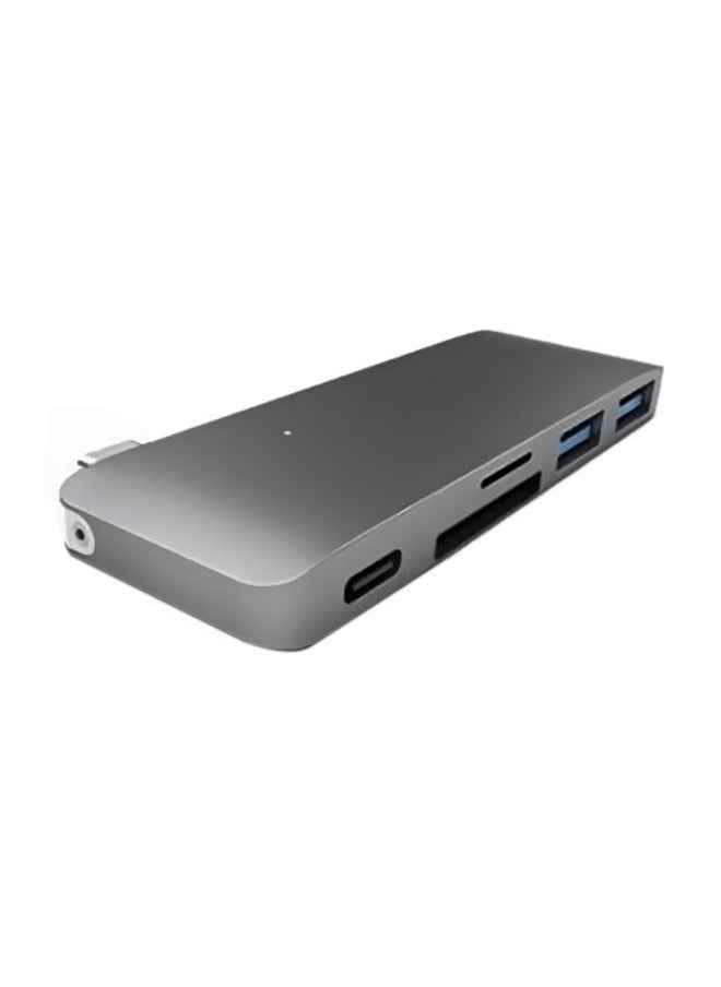 نيبمينينت - موزع USB 3 في 1 مع منفذ شحن رمادي/أبيض/فضي - Image 1