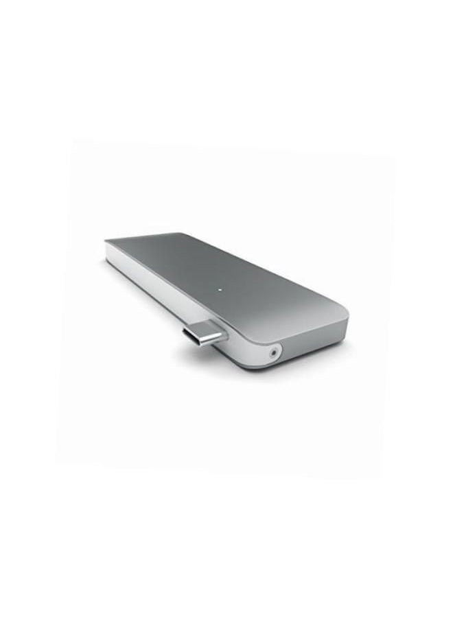 نيبمينينت - موزع USB 3 في 1 مع منفذ شحن رمادي/أبيض/فضي - Image 1