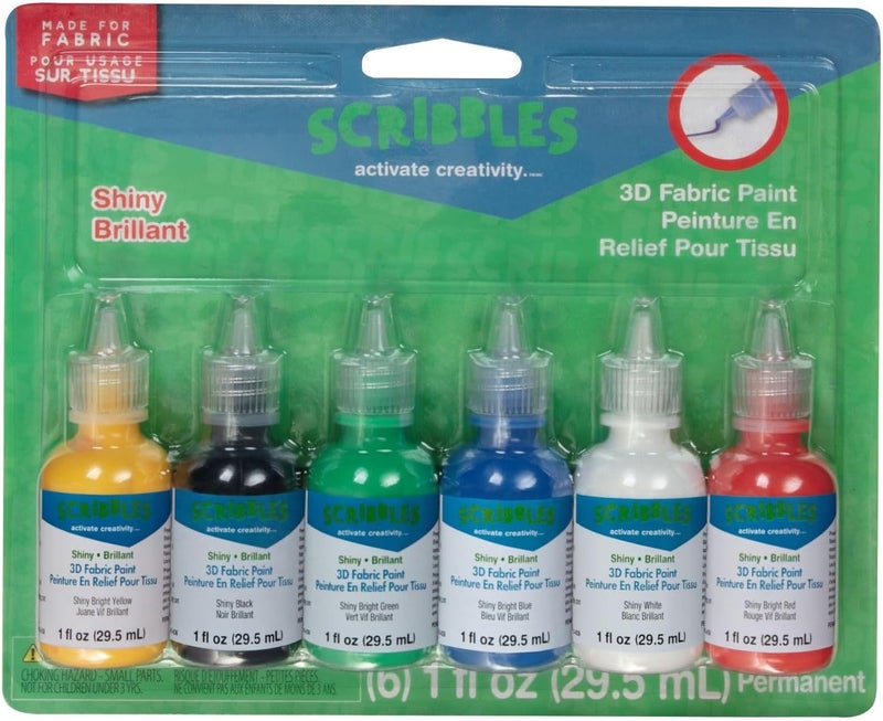 Scribbles Fabric Paint 6 Fl Oz Pack of 1 Shiny - Image 1