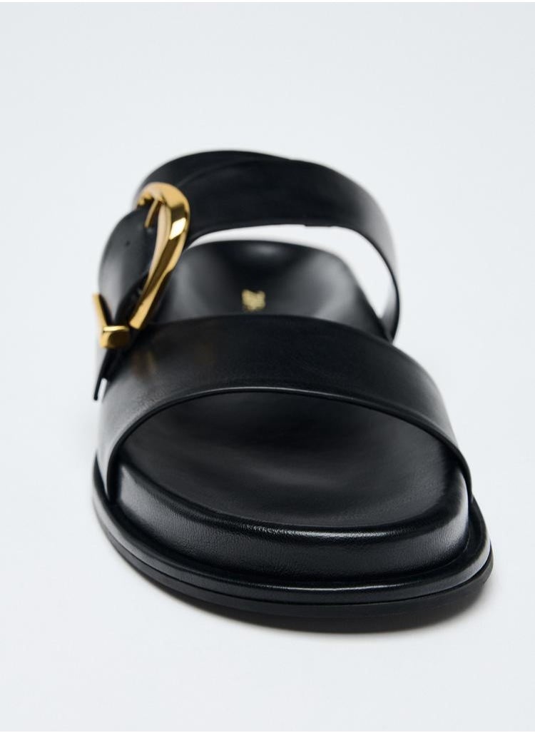 Zara Buckled flat sandals  - Image 3