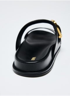 Zara Buckled flat sandals  - Image 4