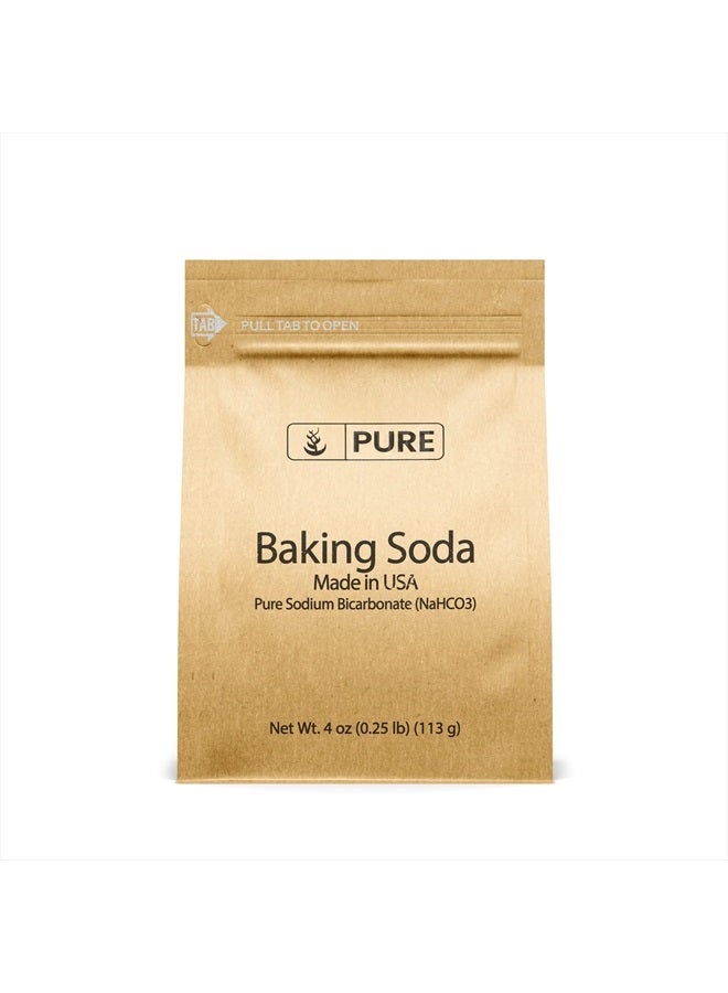 PURE ORIGINAL INGREDIENTS Pure Original Ingredients Sodium Bicarbonate (Baking Soda) (4 oz) Always Pure, No Fillers Or Additives, Eco-Friendly Packaging - Image 1
