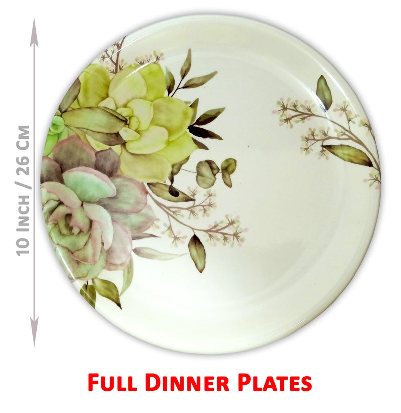 Inpro 24 Pcs Melamine Dinner Set (6 Full Plate, 6 Half Plate, 6 Bowl, 6 Spoon).Elevate Your Dining Experience with Our Exquisite.Melamine Dinner Set-Melamine dinnerware - Image 4