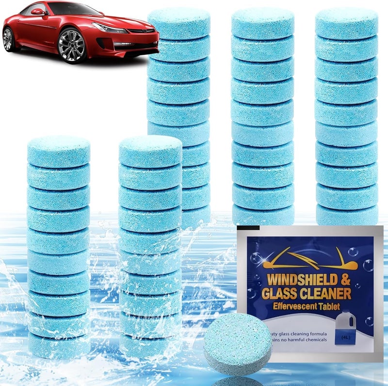 TEKCOOL Concentrated Automotive Glass Wiper Cleaning Tablets, Car Windshield Washer Solid Tablets, Glass Cleaner Tablets (Pack of 20), - Image 1