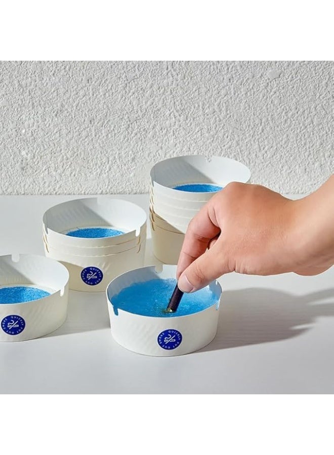 العنوان المقترح (شامل واحترافي): منفضة سجائر ورقية للسيارة والأماكن الخارجية – منفضة محمولة مزودة بقلب إسفنجي ممتص – مثالية للسفر، المكتب والمنزل. - Image 1