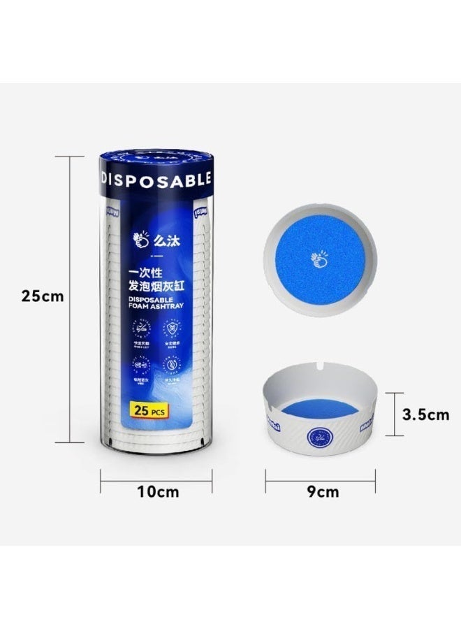 العنوان المقترح (شامل واحترافي): منفضة سجائر ورقية للسيارة والأماكن الخارجية – منفضة محمولة مزودة بقلب إسفنجي ممتص – مثالية للسفر، المكتب والمنزل. - Image 2