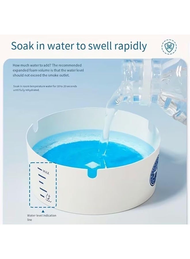 العنوان المقترح (شامل واحترافي): منفضة سجائر ورقية للسيارة والأماكن الخارجية – منفضة محمولة مزودة بقلب إسفنجي ممتص – مثالية للسفر، المكتب والمنزل. - Image 5