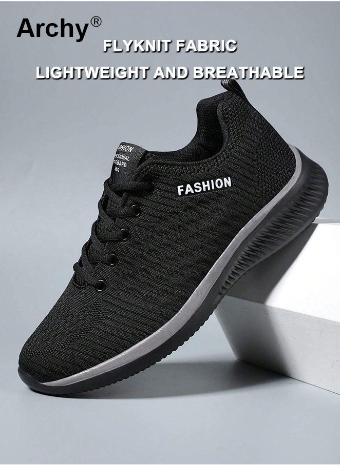 Archy Running Shoes Everyday Casual Sports Shoes Men Women Knit Sneakers Fashion Breathable Athletic Running Walking Gym Shoes Summer Anti Slip Outdoor Sports Lightweight Shoe  - Image 3