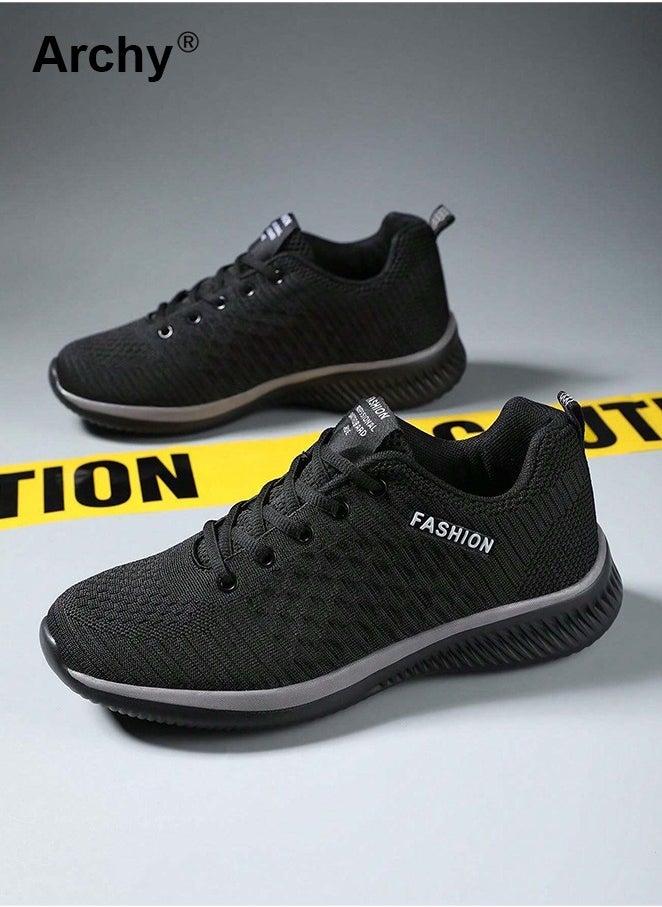 Archy Running Shoes Everyday Casual Sports Shoes Men Women Knit Sneakers Fashion Breathable Athletic Running Walking Gym Shoes Summer Anti Slip Outdoor Sports Lightweight Shoe  - Image 4